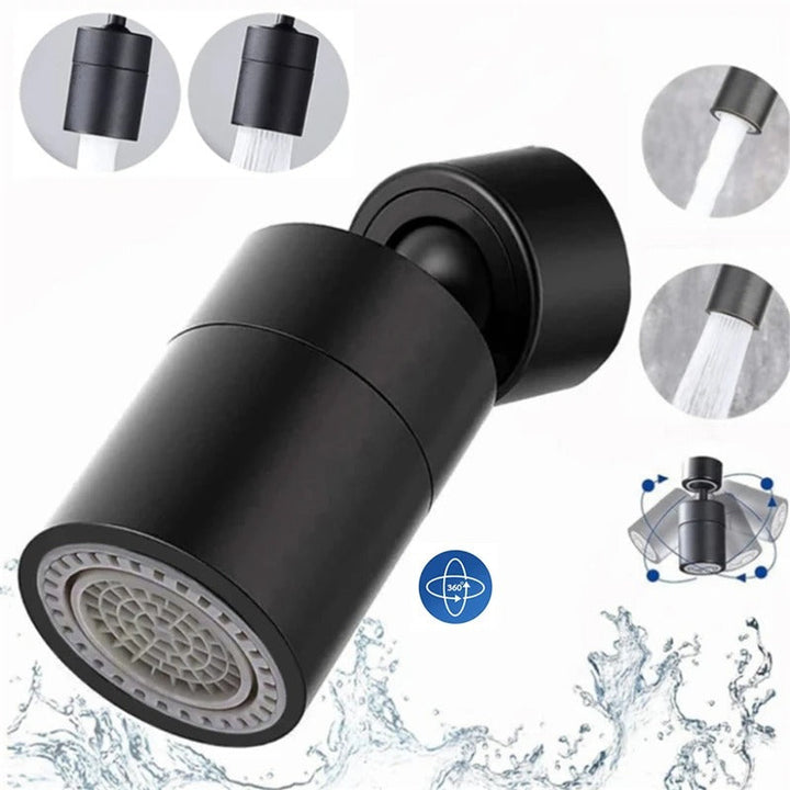 FlexSpray 360° Rotatable Faucet Spray Head with Adjustable Water Flow Bowlift