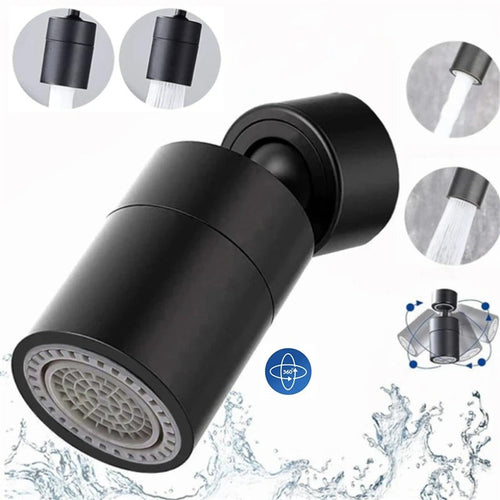 FlexSpray 360° Rotatable Faucet Spray Head with Adjustable Water Flow Bowlift