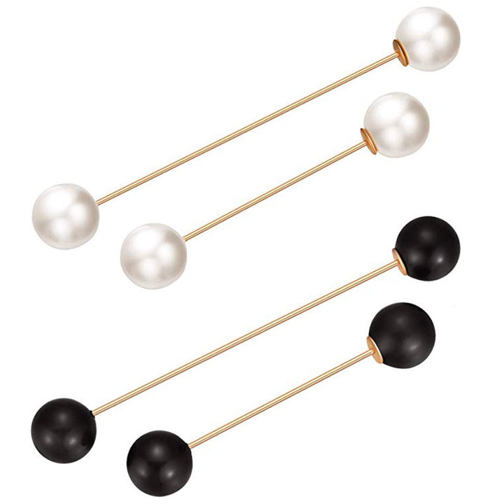 Elegant Pearl and Crystal Brooch Set Bowlift