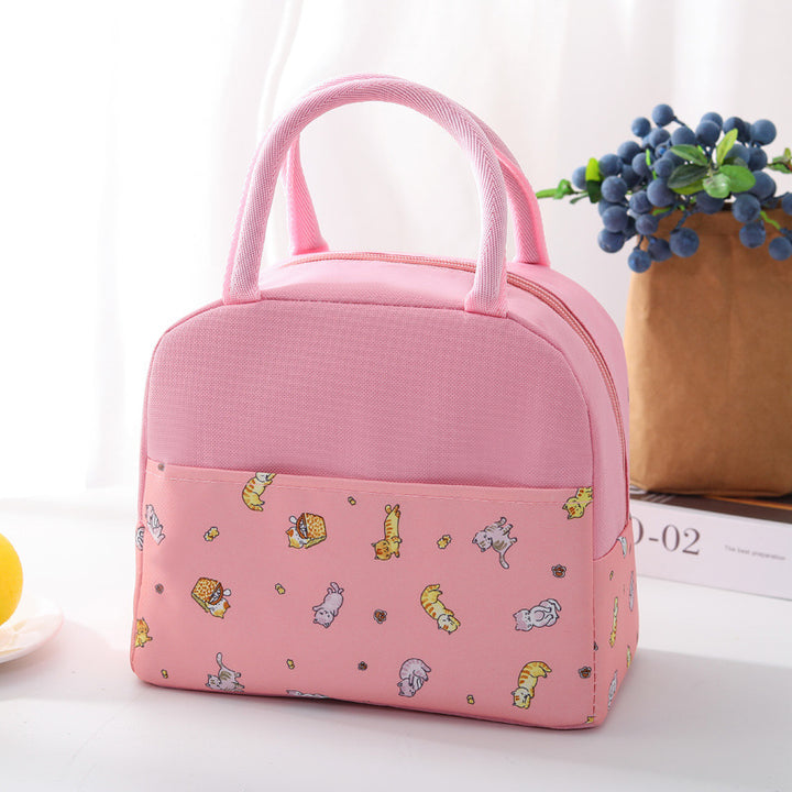 Insulated lunch bag with trendy flamingo pattern Bowlift