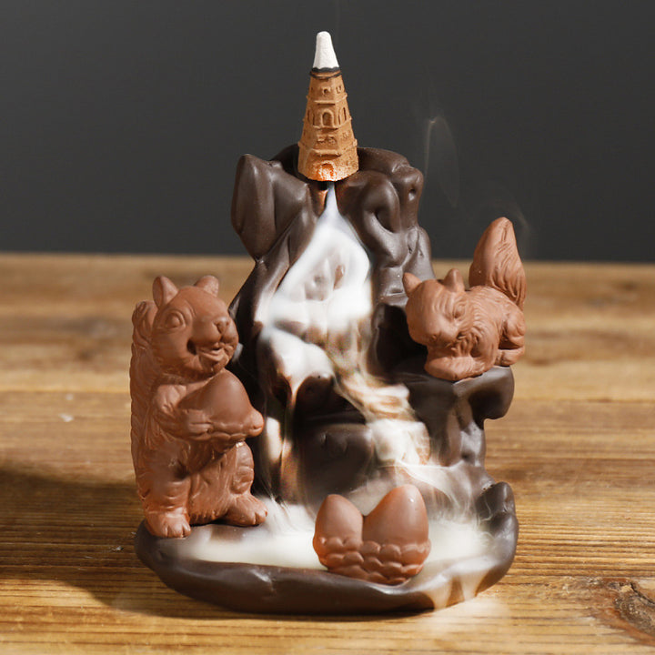Playful Forest Creatures Incense Burner