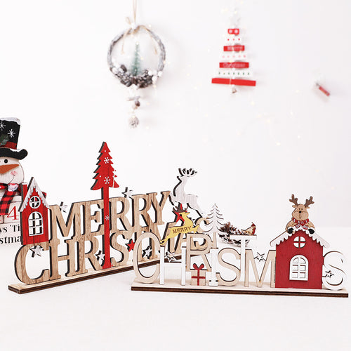 Whimsical Wooden Holiday Wall Decoration