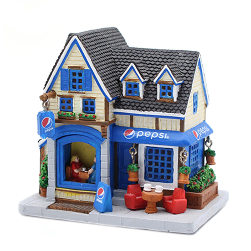 Artistic Miniature Cafe Figurine