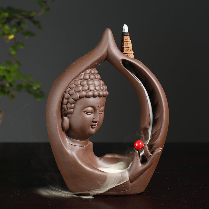 Artistic Lotus Hand Gesture Incense Holder