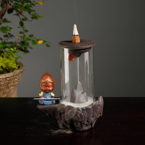 Decorative Meditation Waterfall Incense Holder