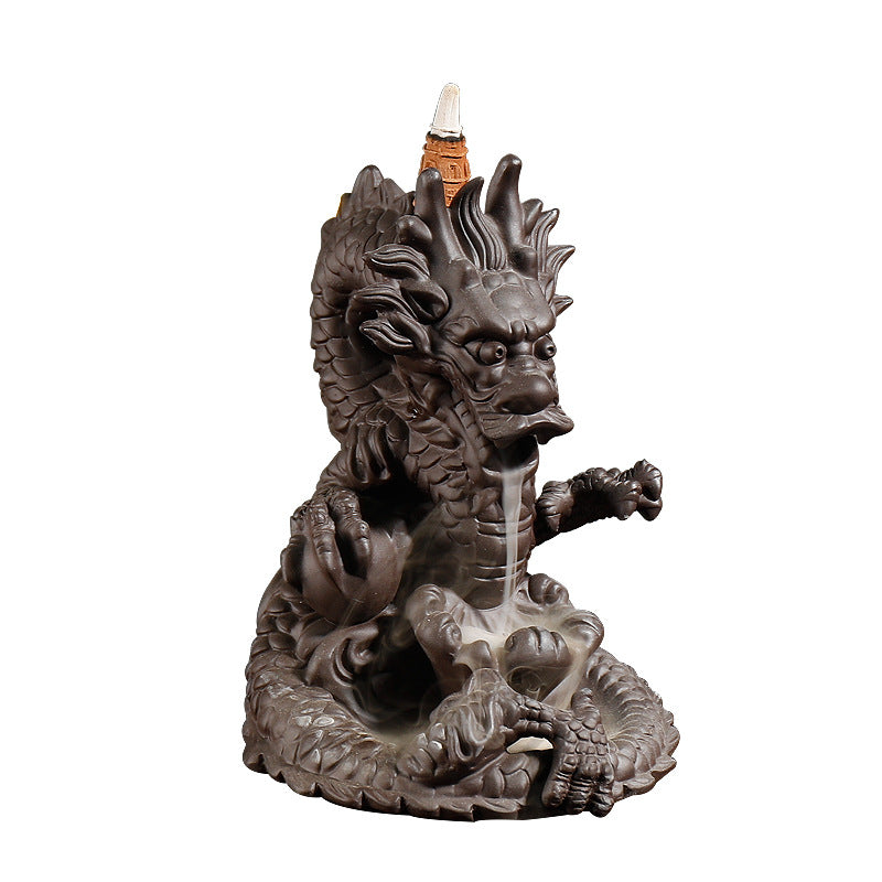 Intricate Dragon Theme Incense Waterfall