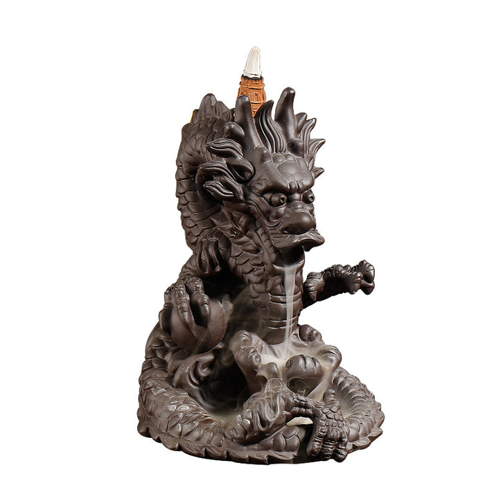 Intricate Dragon Theme Incense Waterfall