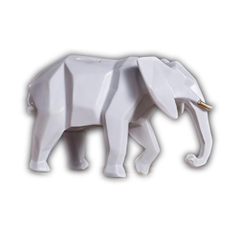 Geometric Elephant Decorative Sculpture