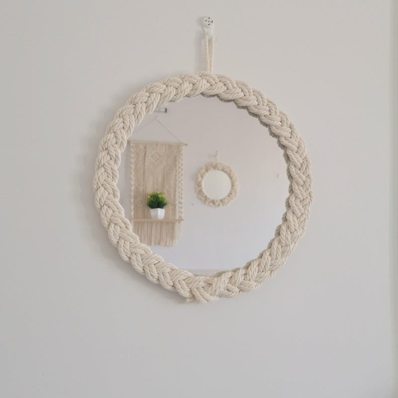 Decorative Macrame Wall Mirror Bowlift