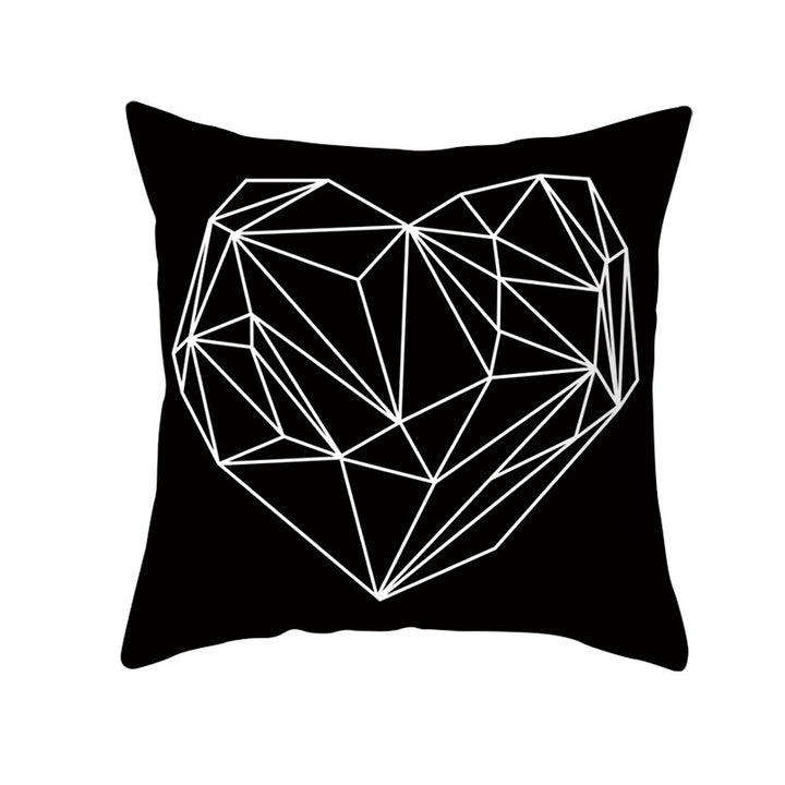 Multilingual Love Typography Decorative Square Pillow Cover with Hidden Zipper