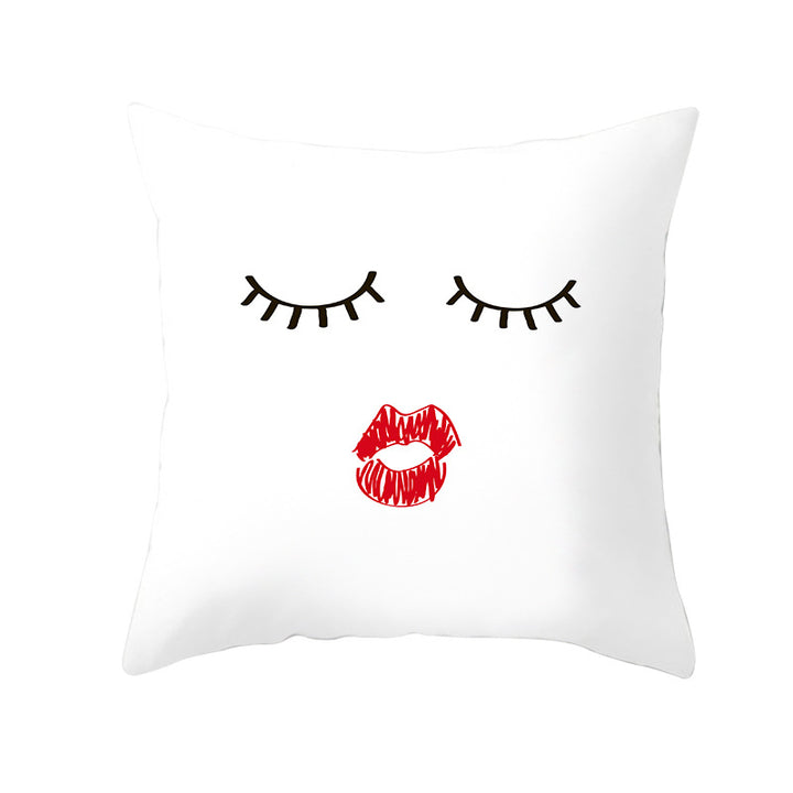 Multilingual Love Typography Decorative Square Pillow Cover with Hidden Zipper
