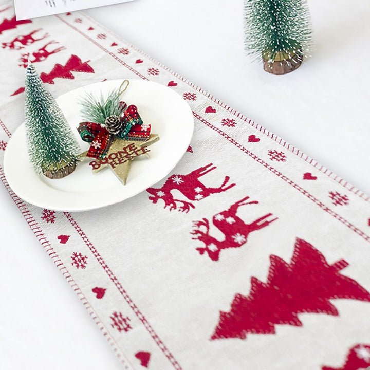 BowLift | Christmas Elk Snowman Table Runner Merry Christmas Decorations