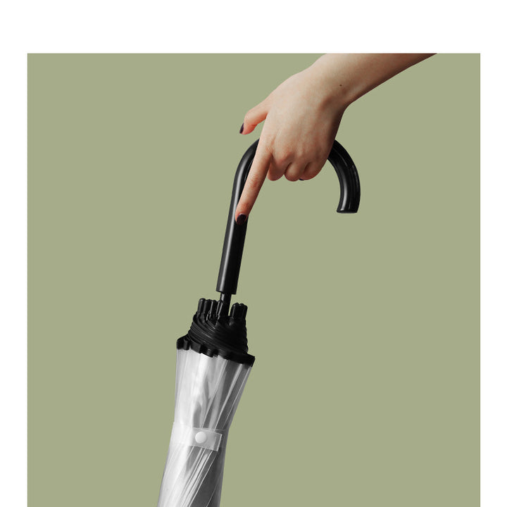 Ladies Transparent Umbrella with Elegant Design Bowlift
