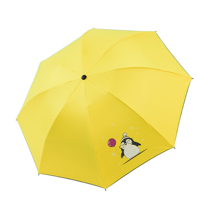 Women's Automatic Folding Umbrella with Modern Design and Practical Carry Handle Bowlift