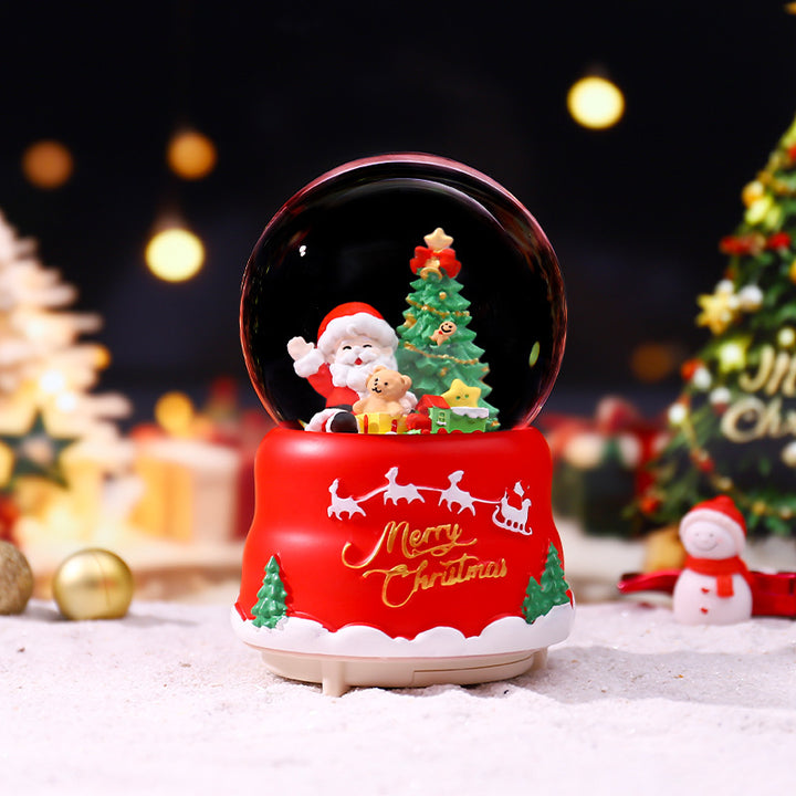 Christmas Snow Globe with Light and Music