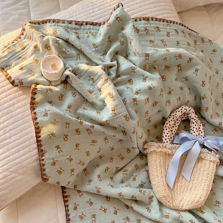 Cotton muslin blanket for children, 120x150cm