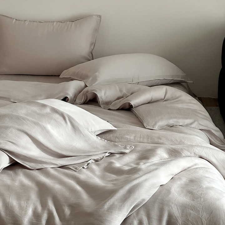 Lyocell bed linen set 4-piece, Japanese style