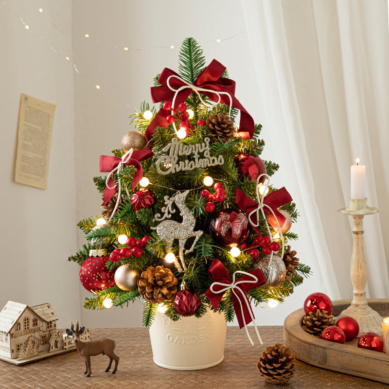 Mini Christmas tree made of PE, 45 or 60 cm, with lighting