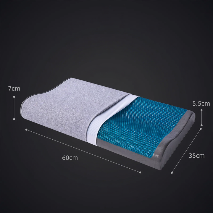Gel cushions with memory foam, wave shape