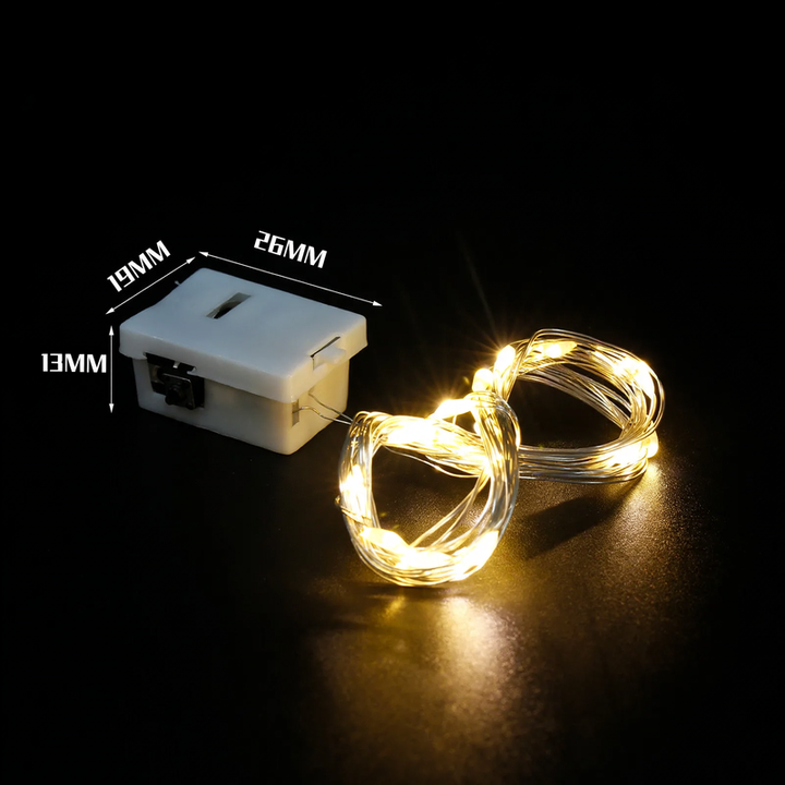 LED string lights with stars for parties and decoration