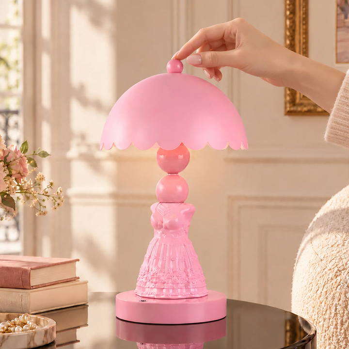 Pink Princess Dress Table Lamp