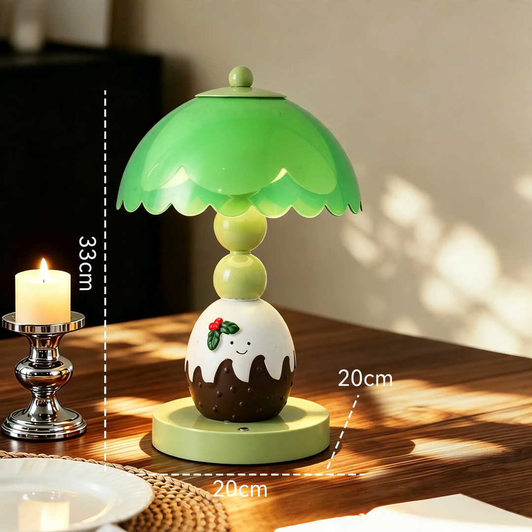 Table lamp in cake shape, cute design