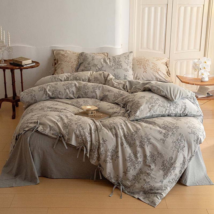 Cotton bedding set, 4-piece, double gauze
