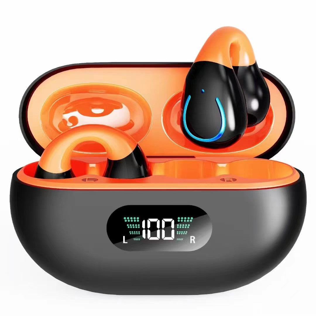 Clamp Earbuds Bluetooth, non-invasive, noise cancellation