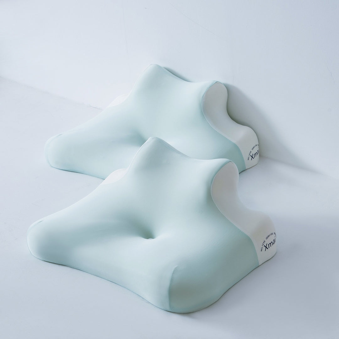 Memory foam belly sleeper pillow, cloud shape