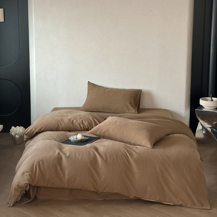 Cotton bedding set, jacquard relief, Japanese style