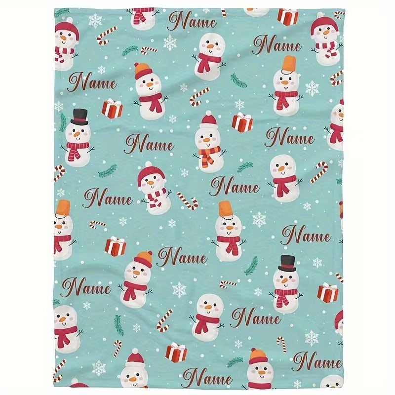 Fleece wool blanket with digital print, 230 g