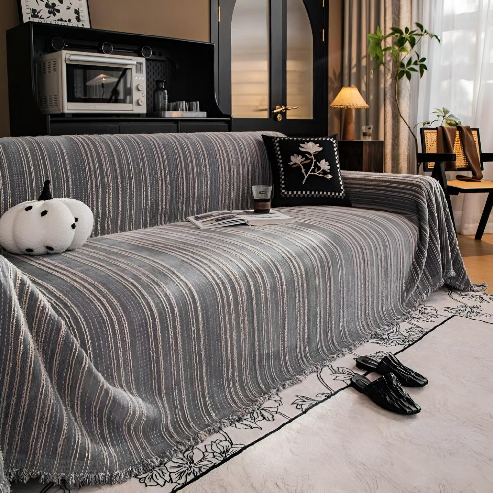 BowLift | Regal Stripes Chenille Sofa Cover