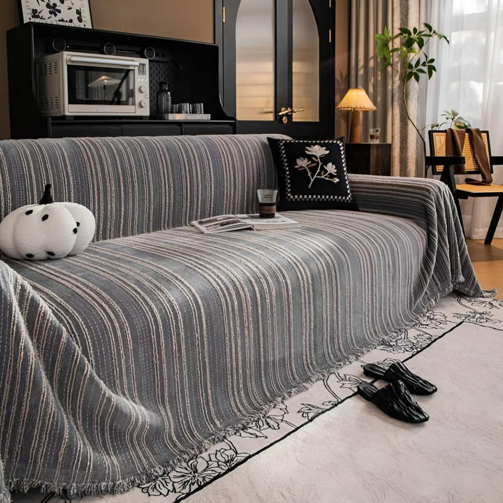 BowLift | Regal Stripes Chenille Sofa Cover