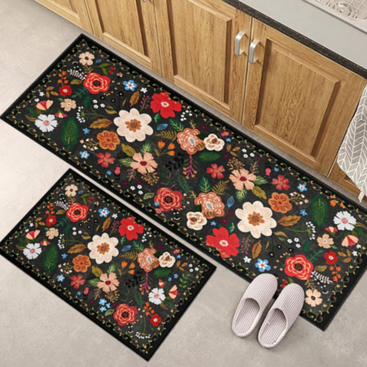 BowLift | Meadow Boho Floral Kitchen Mat Set