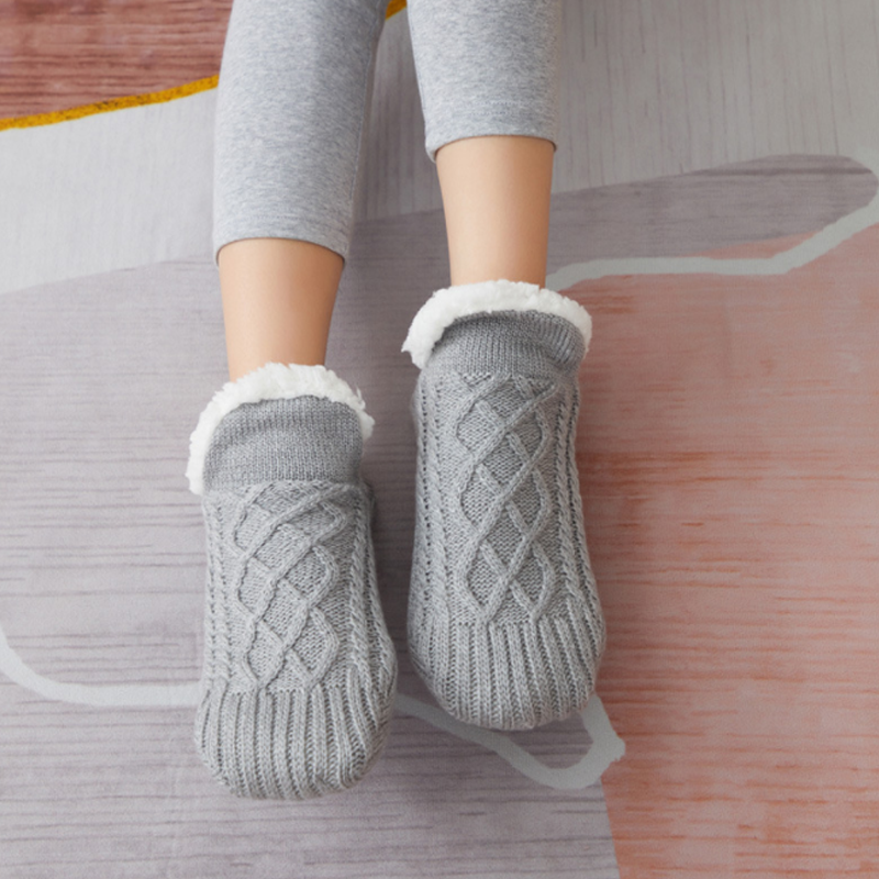 BowLift | New Woven And Velvet Indoor Socks Slippers