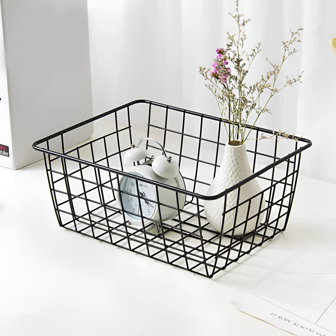 BowLift | Modern Wire Storage Basket with Handles – NeatBasket