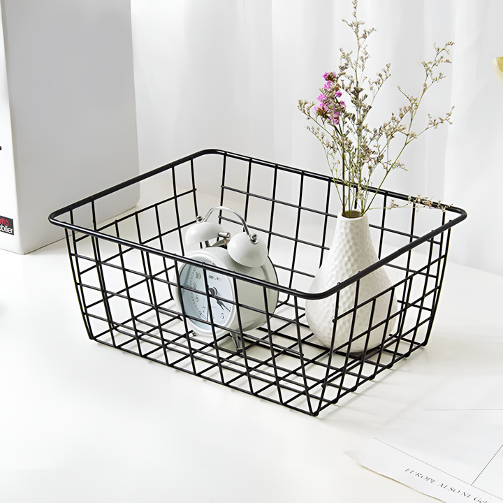 BowLift | Modern Wire Storage Basket with Handles – NeatBasket