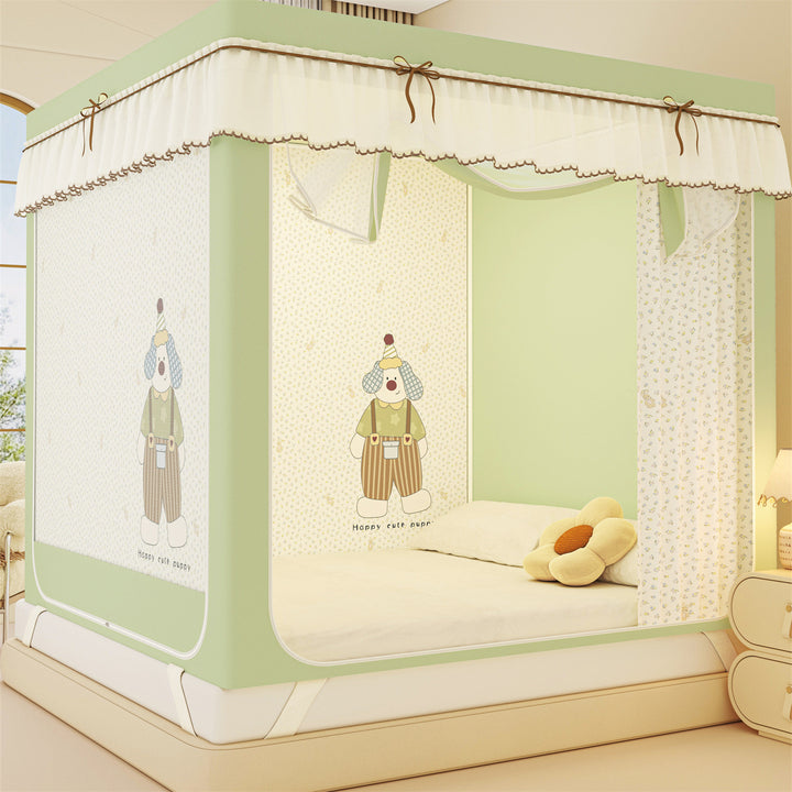 Mosquito net bed canopy with steel frame