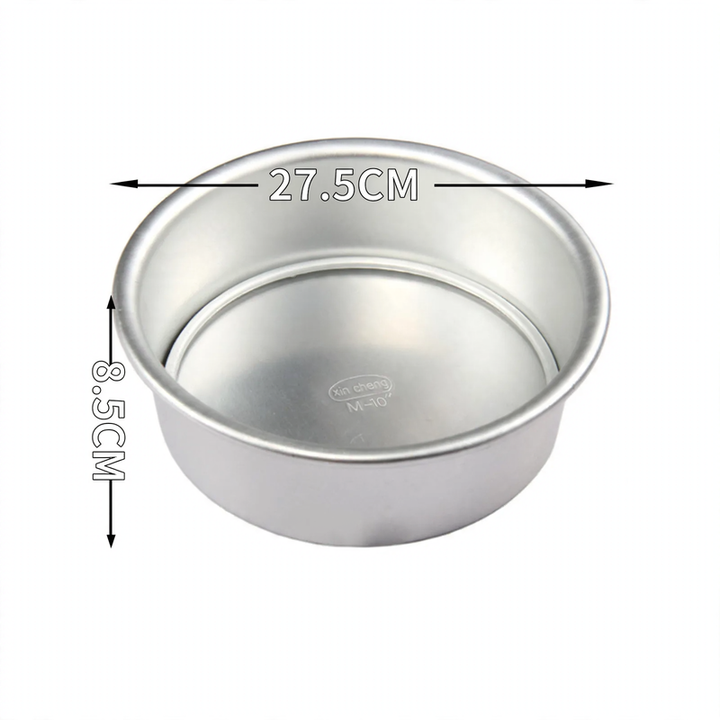 Cake pan, round, with flat bottom