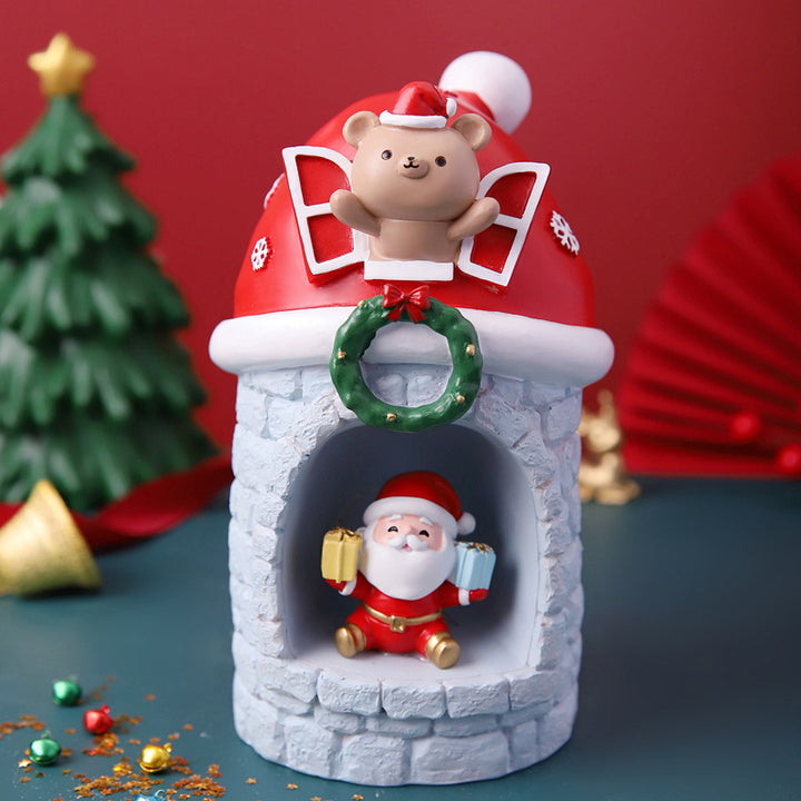 Christmas glass ball night light with star light