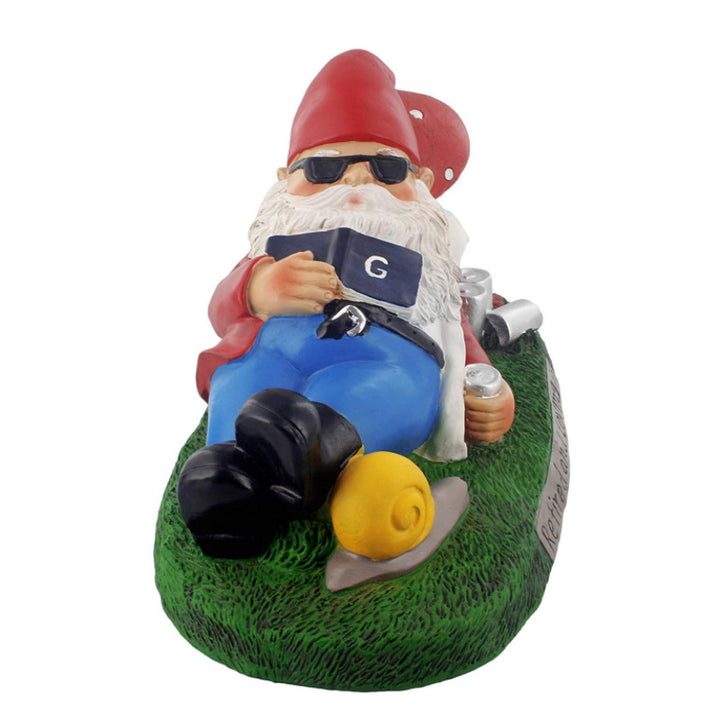 Whimsical Relaxing Gnome Figurine