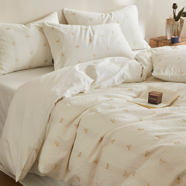 Cotton bedding, 4-piece, large-area pattern