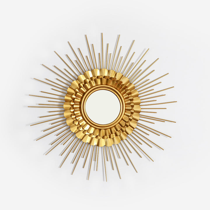 Sunburst Pattern Decorative Wall Mirror Bowlift