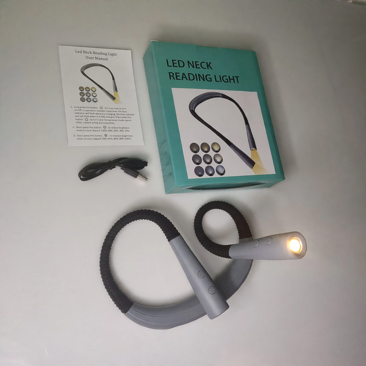 Wearable LED Neck Light for Reading and Sports