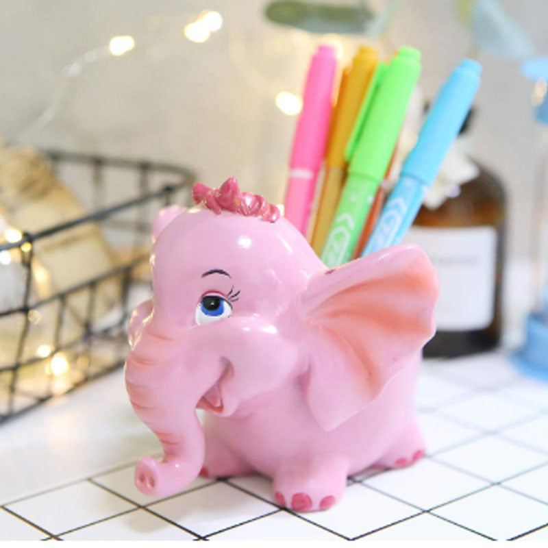 Cute Elephant Desk Organizer