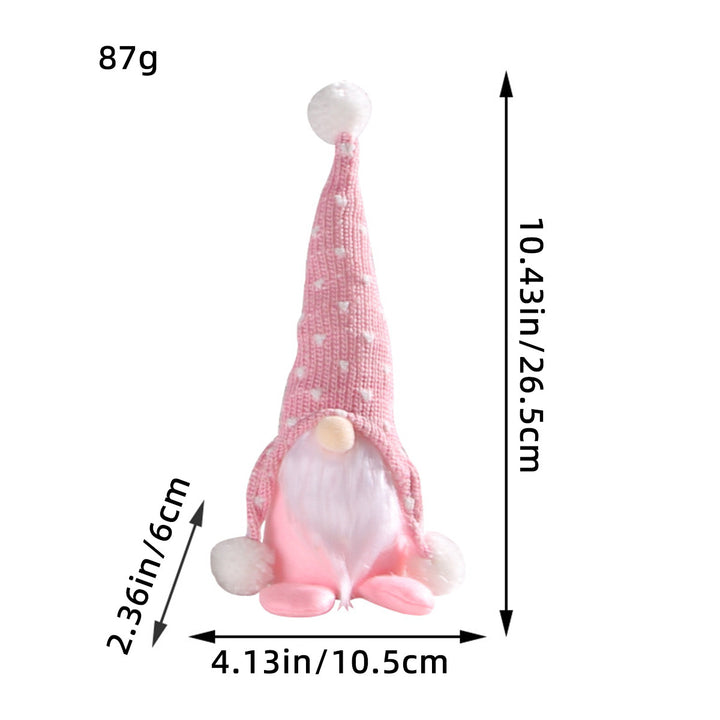 Decorative gnome figure with knitted hat