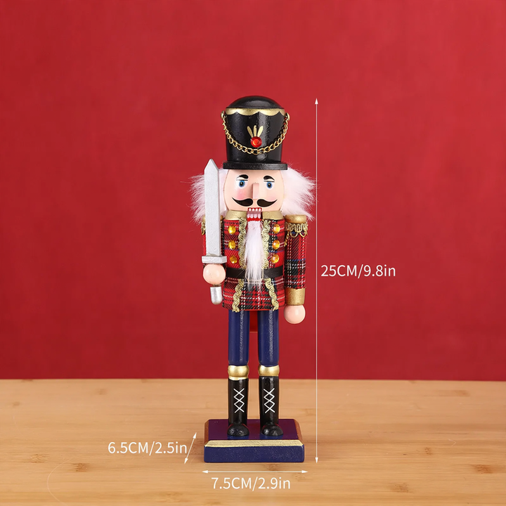 Painted nutcracker soldier made of wood, 25 cm, as a decorative figure