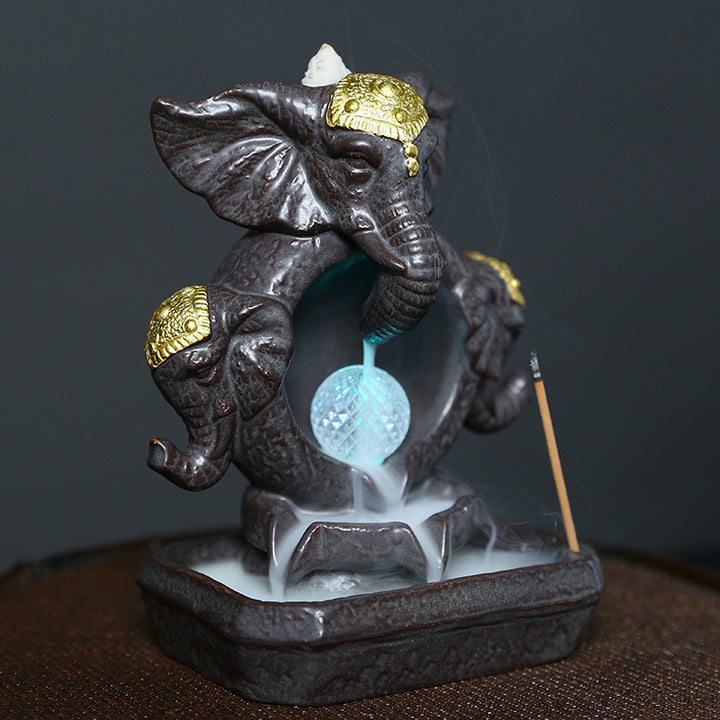 Decorative Elephant Theme Incense Holder