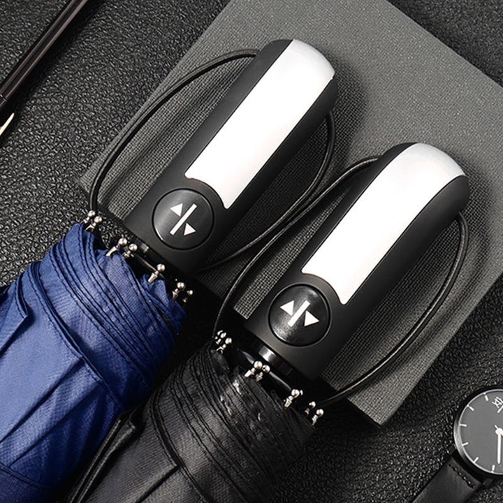 Women's automatic business folding umbrella with wind resistance Bowlift