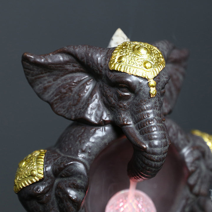 Decorative Elephant Theme Incense Holder